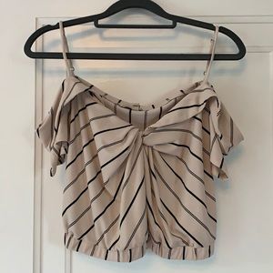 Express off the shoulder cropped top, Size XS
